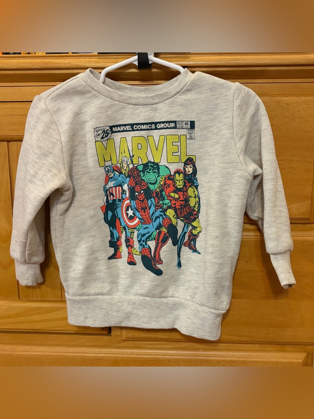 Marvel Baby Boy's Cotton Blend Sweatshirt with Marvel Characters Size 18 Months